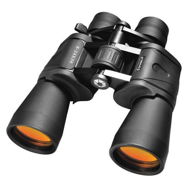 General Binocular, 8x to 24x Magnification, Porro Prism, 75 ft Field of View