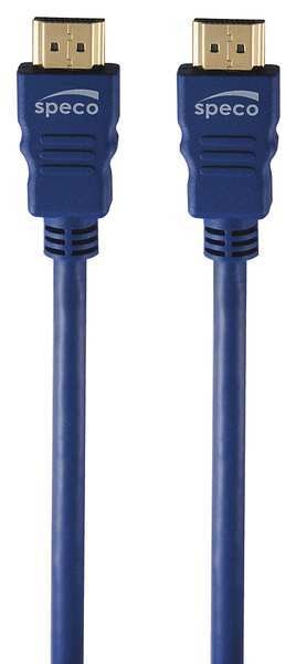 HDMI Cable, 50 ft. L, Blue, Triple SHLD