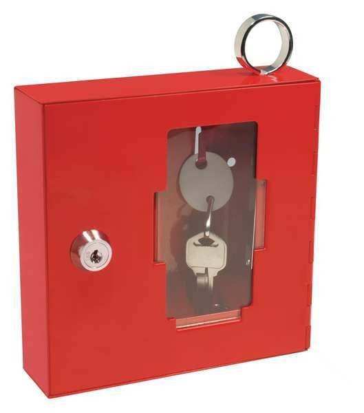 Key Box, Steel, Enamel, 5-3/4inHx1inW