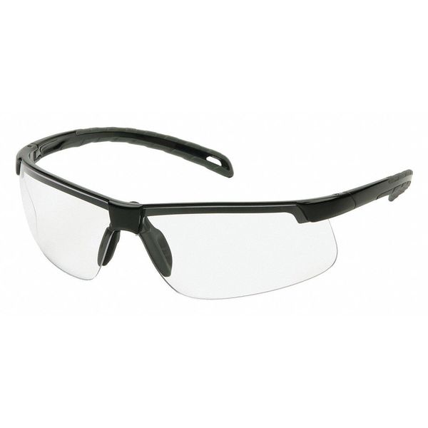Safety Glasses, Wraparound Clear Polycarbonate Lens, Anti-Fog, Anti-Static, Scratch-Resistant
