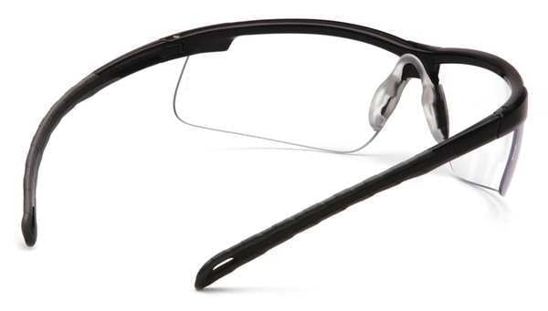 Safety Glasses, Wraparound Clear Polycarbonate Lens, Anti-Fog, Anti-Static, Scratch-Resistant