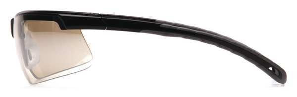 Safety Glasses, Wraparound Gray Mirror Polycarbonate Lens, Anti-Fog, Anti-Static, Scratch-Resistant