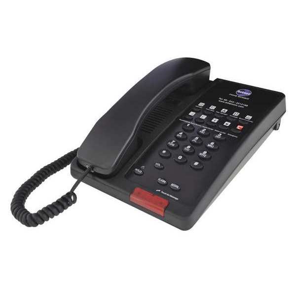 Hospitality Telephone, Analog, Wall or Desk Black