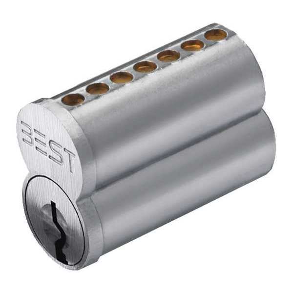 Interchangeable Core, Satin Chrome, 7 Pins