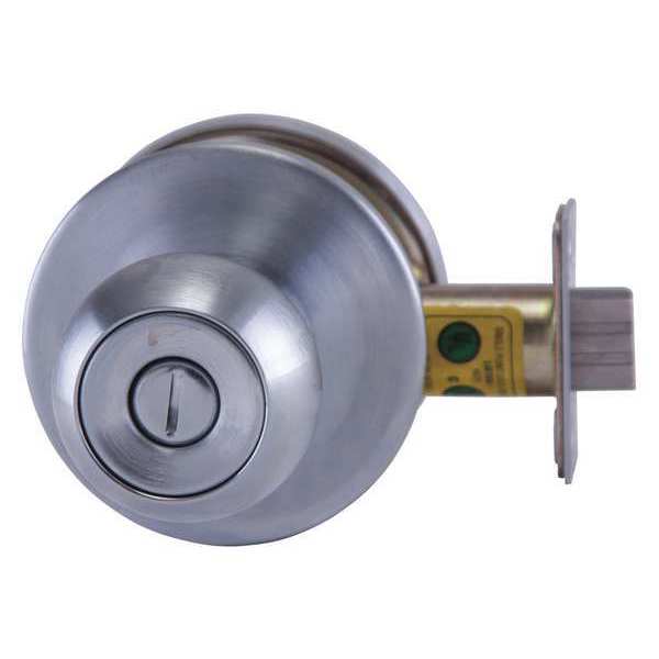 Knob Lockset, Mechanical, Privacy, Grd. 1