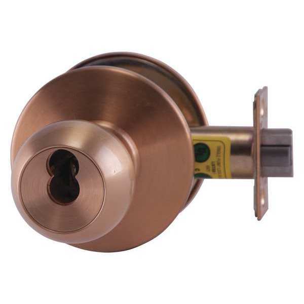Knob Lockset, Mechanical, Entrance, Grd. 1