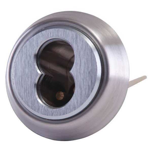 Lockset Cylinder, Satin Chrome, 6 Pins to 7 Pins