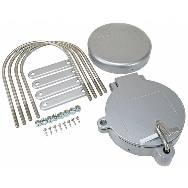 Silver Conduit Rack, 9 5/8 In., Reese Towpower
