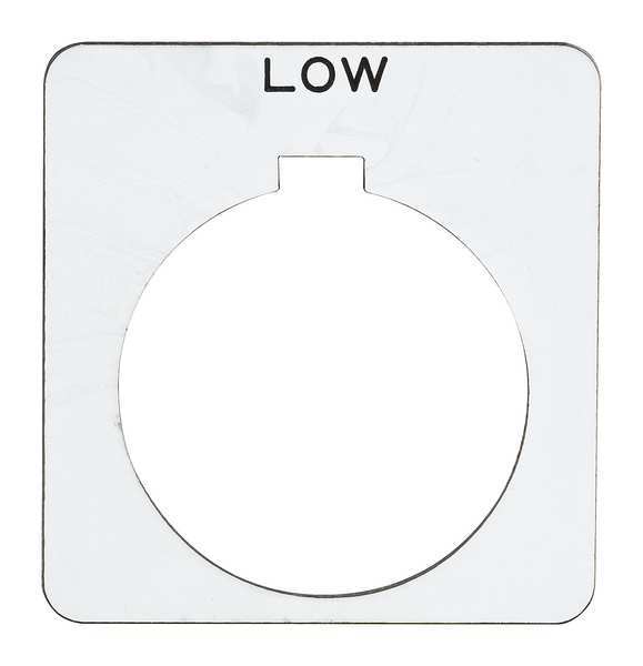 Legend Plate, Square, Low, White