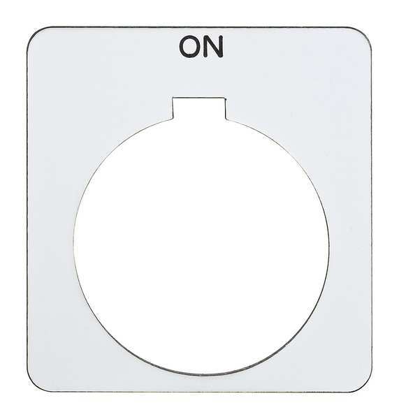 Legend Plate, Square, On, White