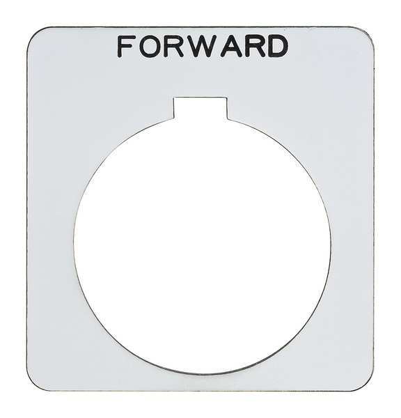 Legend Plate, Square, Forward, White