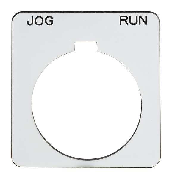Legend Plate, Square, Jog-Run, White