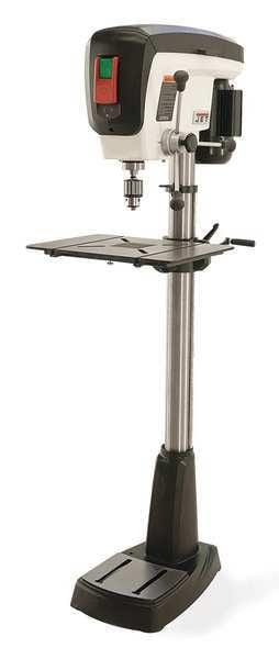 Floor Drill Press, Belt Drive, 3/4 hp, 115 V, 16 7/8 in Swing, 16 Speed