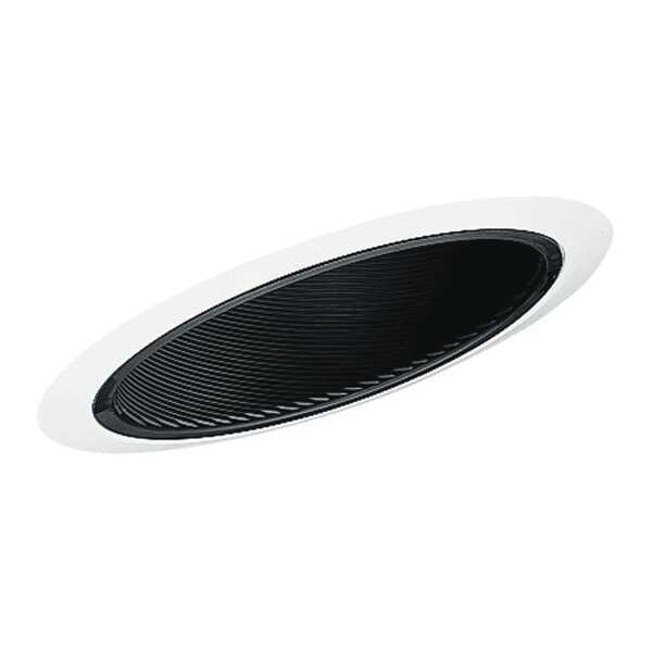 Sloped Recessed Trim, 6in, Black Baffle