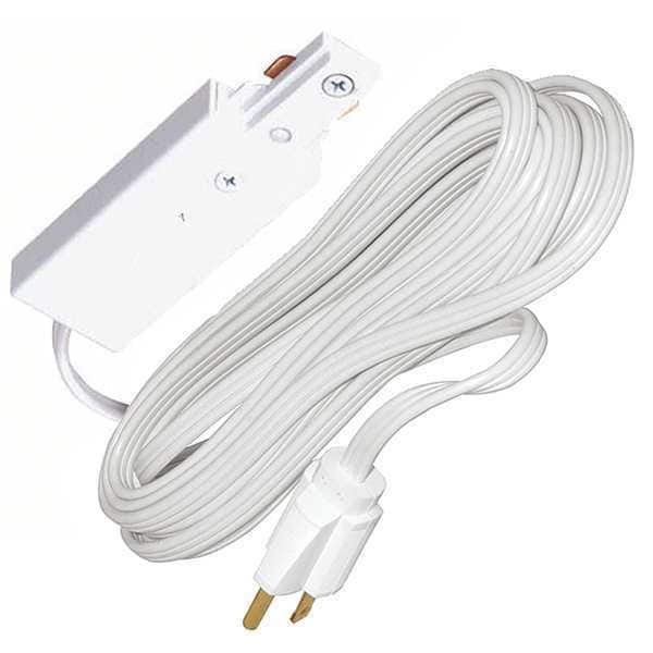 Cord and Plug Connector 3-Wire, White