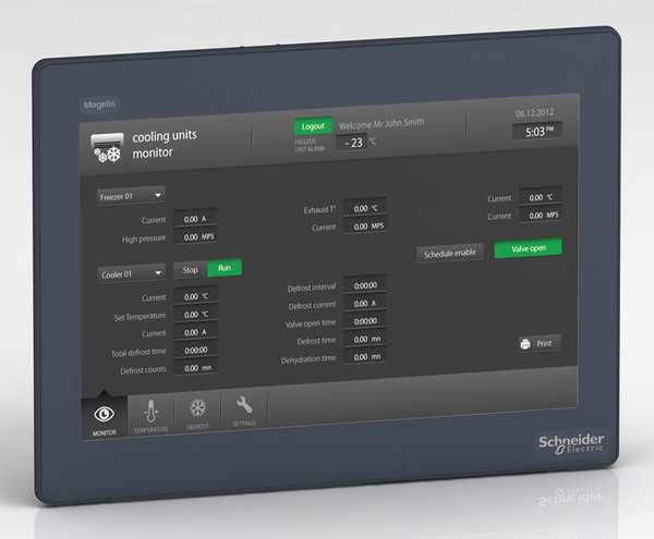 Touch Panel, 12 in. TFT Color, 24VDC