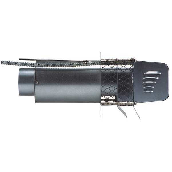 Power Venter, 115, Aluminum Steel, 9 in H., 4 Inlet and Outlet Dia.