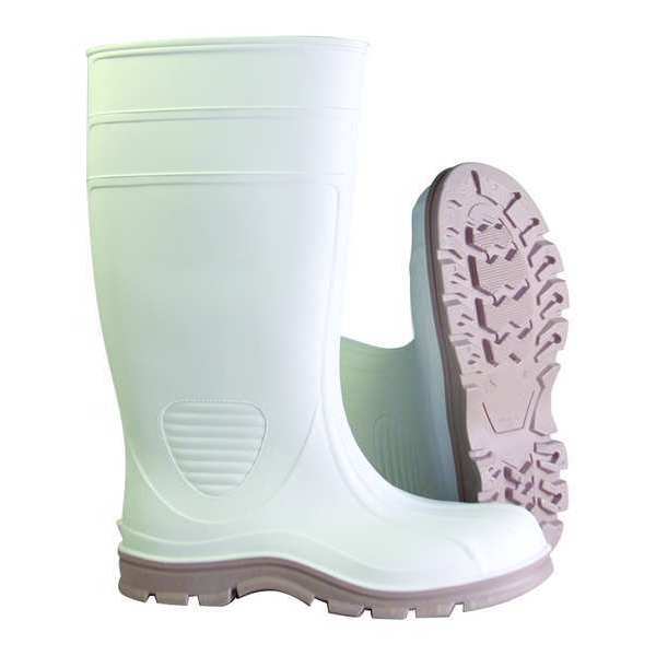Size 6 Men's Steel Rubber Boot, White