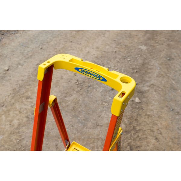 9 ft Fiberglass Podium Stepladder