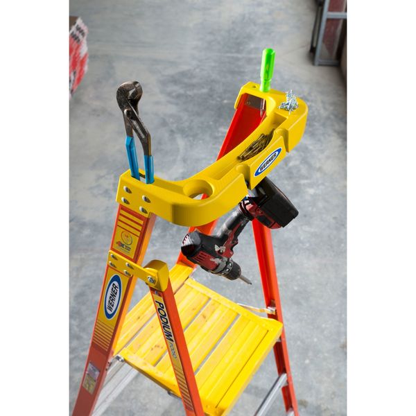 9 ft Fiberglass Podium Stepladder