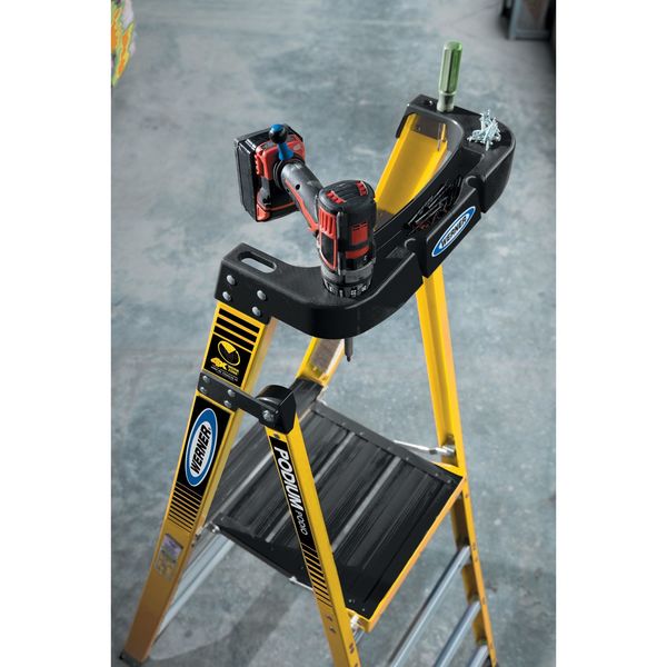6 ft Fiberglass Podium Stepladder