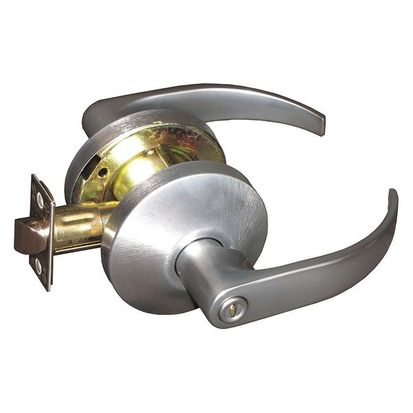 Lever Lockset, Mechanical, Privacy, Grd. 2