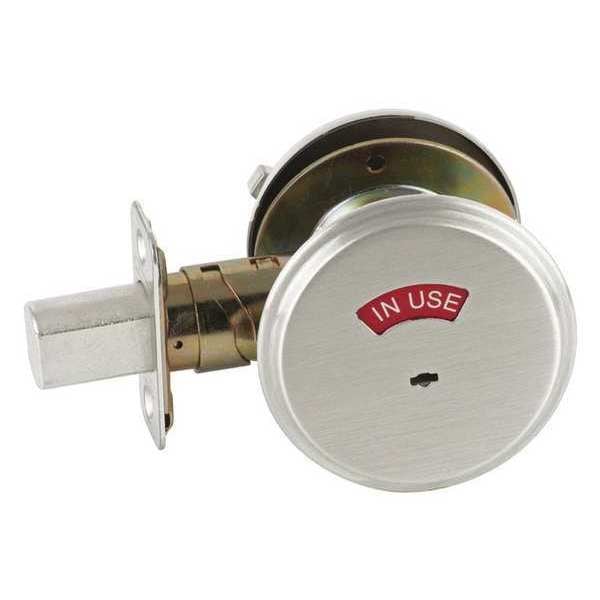 Indicator Lock, Satin Chrome, Medium-Duty