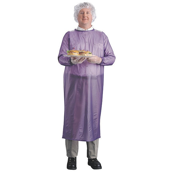 Coat Apron, 51in. Lx64in. W, Blue