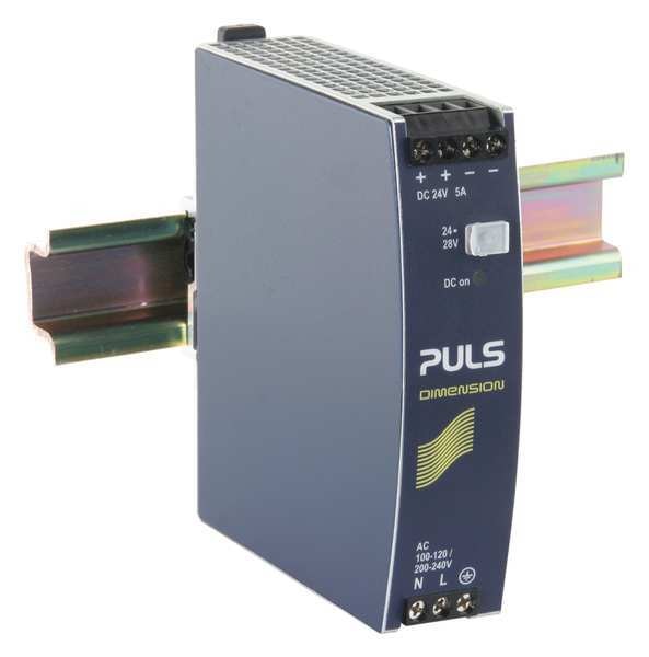 DC Power Supply, Metal, 24 to 28VDC, 120W