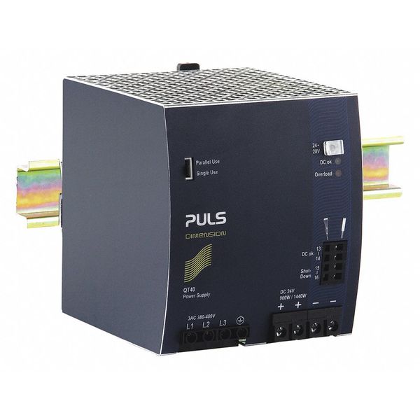 DC Power Supply, Metal, 24 to 28VDC, 960W