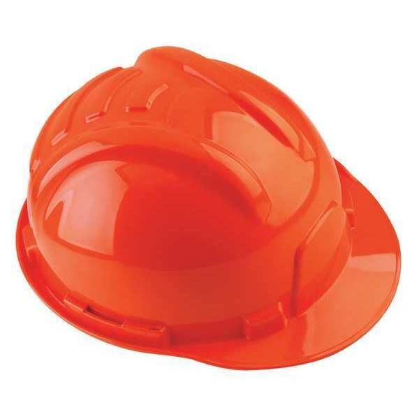 Front Brim Hard Hat, Type 1, Class E, Ratchet (6-Point), Orange