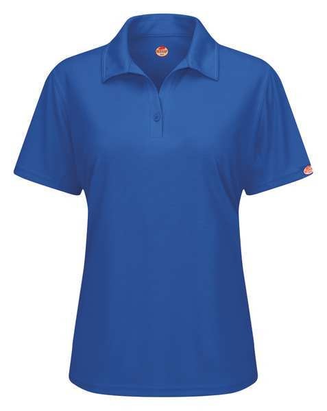 Short Sleeve Polo, Wmn, Royal Blue, Button