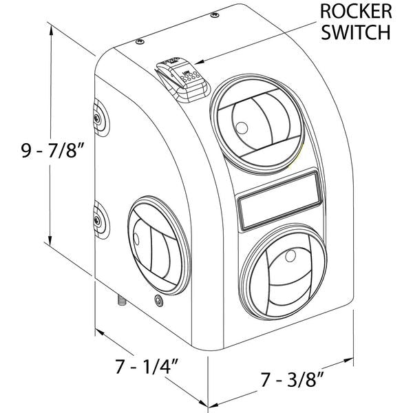 DC Auxiliary Heater, 12V, 10A, 30W, 9-7/8inH