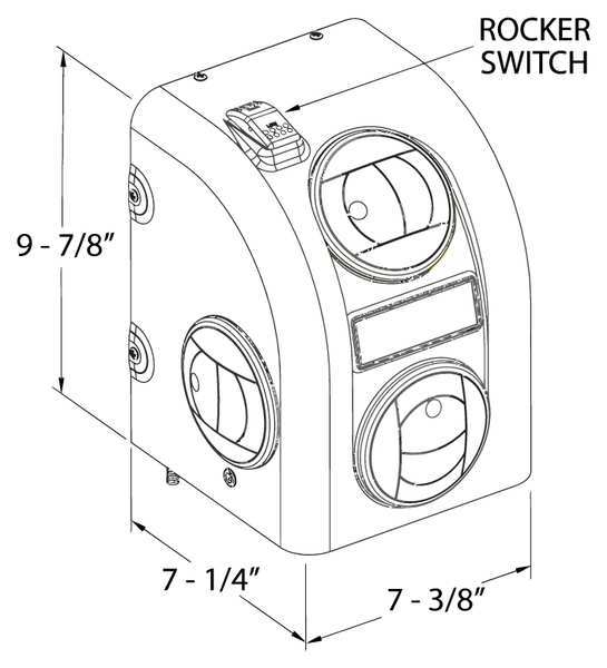 DC Auxiliary Heater, 12V, 10A, 30W, 9-7/8inH