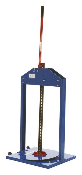 Manual Trash Compactor, Blue, 55 gal.