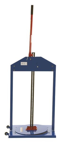 Manual Trash Compactor, Blue, 55 gal.