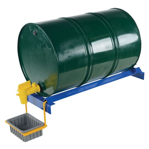 Pallet Rack Drum Cradle, Blue, 15-7/8 in W