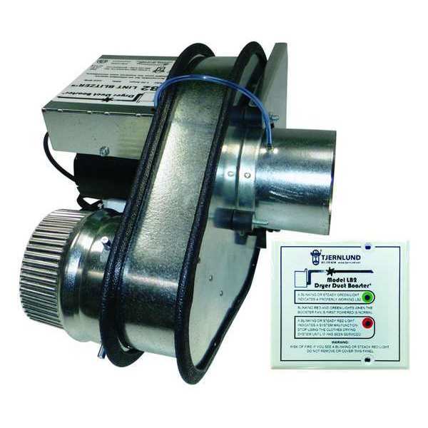 Dryer Booster Duct Fan, 60Hz, 120VAC, 50W
