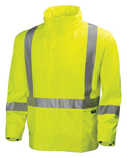 Rain Jacket, Hi-Visibility Yellow, M