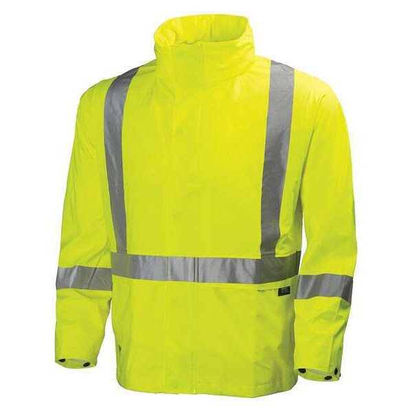 Rain Jacket, Hi-Visibility Yellow, 2XL