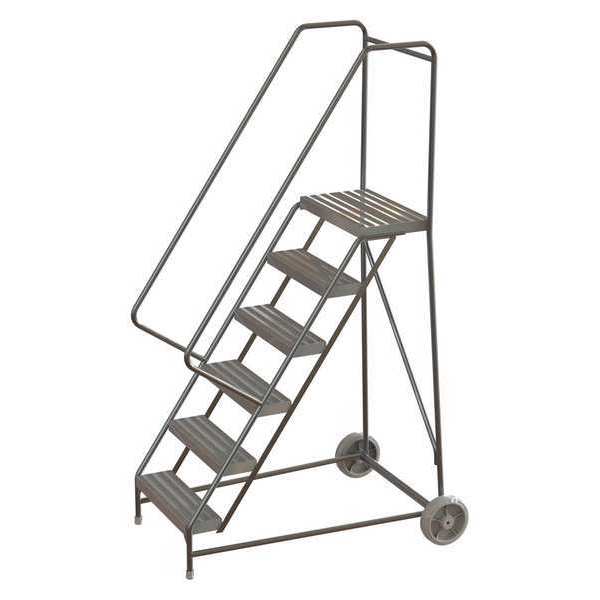 92 in H Aluminum Wheelbarrow Ladder, 6 Steps