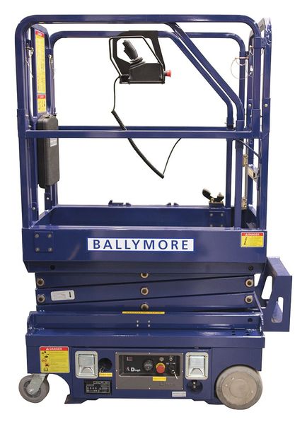 Scissor Lift, Yes Drive, 500 lb Load Capacity, 6 ft 5 in Max. Work Height