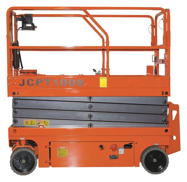 Scissor Lift, Yes Drive, 500 lb Load Capacity, 7 ft 8 in Max. Work Height