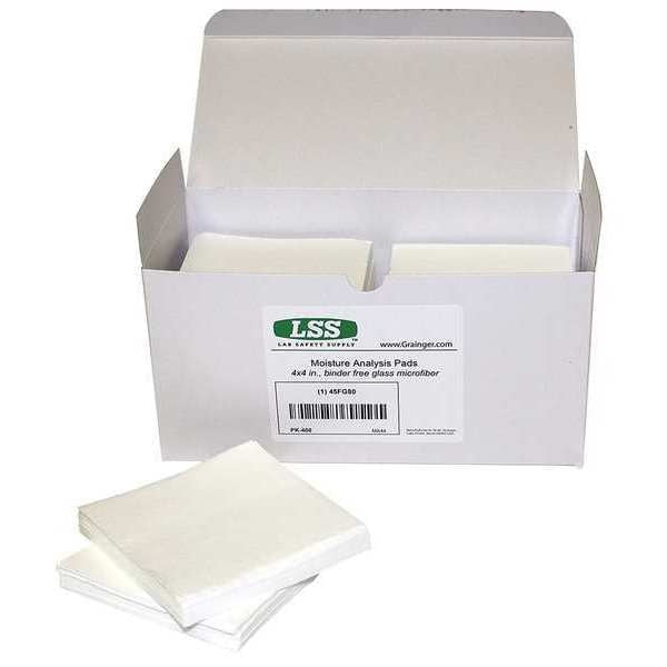 Moisture Analyzer Pad, 4 in. L, PK400