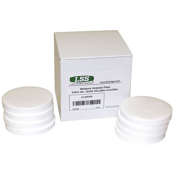 Moisture Analyzer Pad, 3-1/2 in. L, PK200
