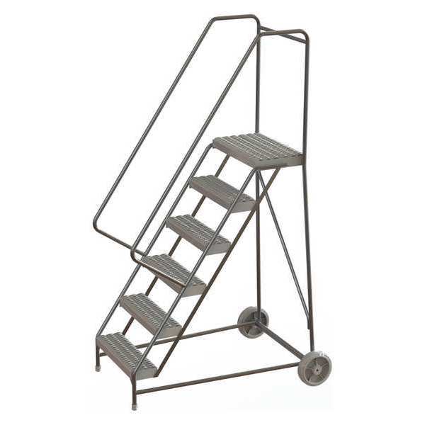 92 in H Aluminum Wheelbarrow Ladder, 6 Steps