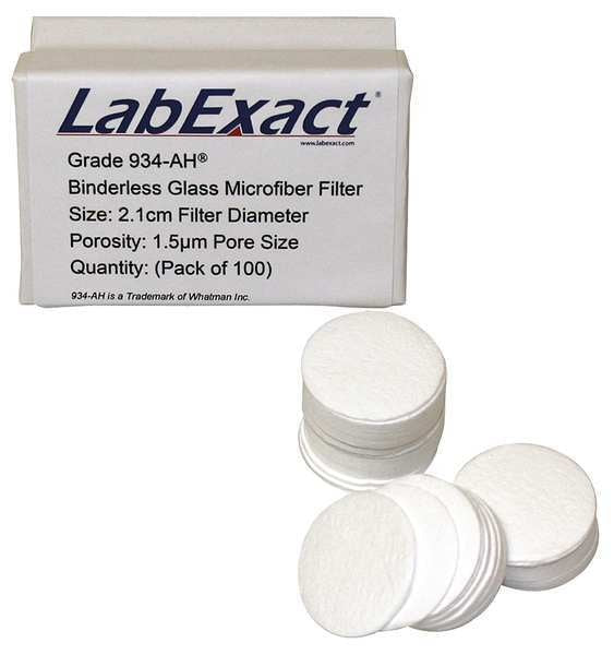 Glass Microfiber Filter, 21mm dia., PK100