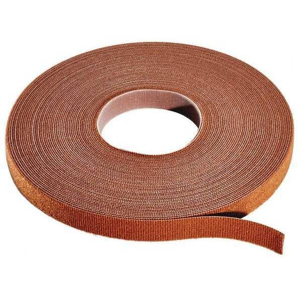 75 ft L Cut-to-Length Hook-&-Loop Cable Tie Brown