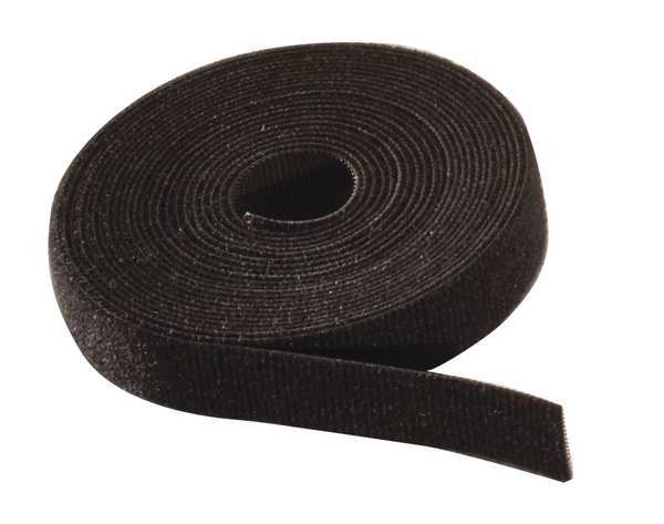 15 ft L Cut-to-Length Hook-&-Loop Cable Tie BK