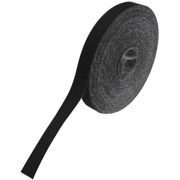 30 ft L Cut-to-Length Hook-&-Loop Cable Tie BK